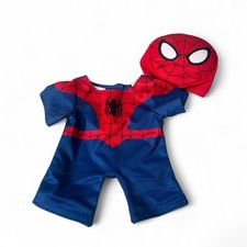 Build a Bear Spiderman Outfit Set Red and Blue Two-Piece