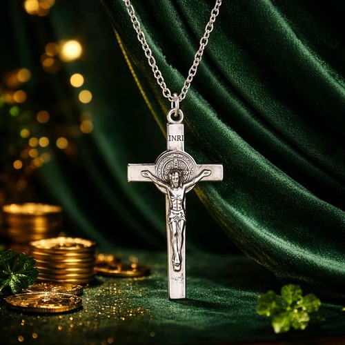 Crucifix cross necklace - crucifix,