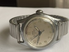 Vintage WW2 Oris 15  Military 1940 Men’s Swiss made Watch Working 