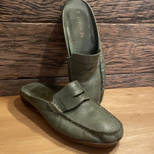 Markon green loafers slip - loafers,