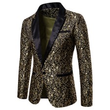 Mens Dress Suit Jacket Floral