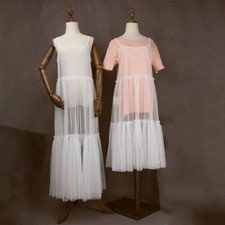 Women Sheer Mesh Dress Full