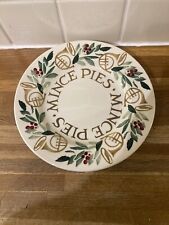 Emma Bridgewater - Bring In The Green Mince Pies Plate Brand New First.