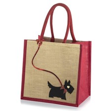 Medium Jute Hessian Red Trim