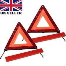 2 x Large Warning Car Triangle
