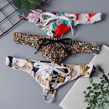 Mens Printed Swim Briefs Sexy