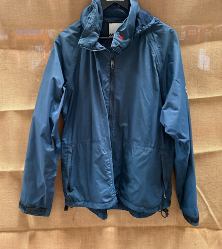 Musto navy hooded coat - musto, size
