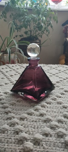 Vintage purple perfume bottle - perfume,
