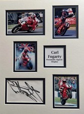 MotoGP Carl Fogarty Signed 16"