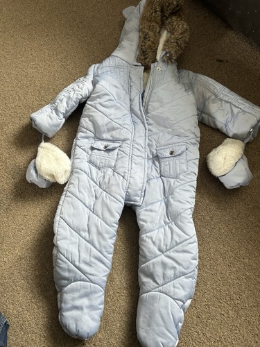River island blue snowsuit - river,