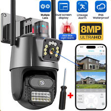 8MP 4K Wireless IP Camera WIFI Outdoor CCTV PTZ Smart Home Security IR Cam IP66