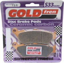 Goldfren S33 Brake Pads Rear For Bmw R1200 RT (K52/LC/Radial Calipers) 2014-2018