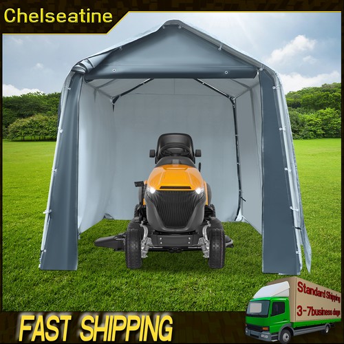 Grey outdoor portable garage - grey,