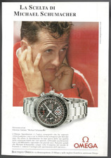 MICHAEL SCHUMACHER OMEGA ADVERTISING SPEEDMASTER PROFESSIONAL WATCH 1999 PAGE 1