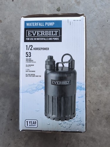 Everbilt hp submersible - 1/2,