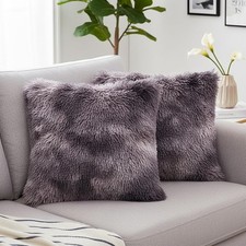 2-Pack Faux Fur Cushion Covers
