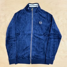 Sergio Tacchini Court  Velour Track Jacket Maritime Blue / Garden Dallas Comfort