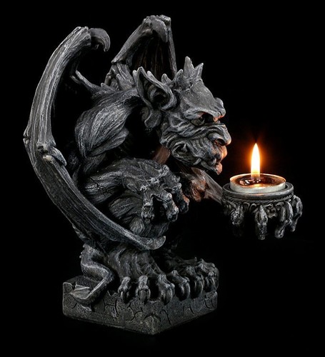 Gargoyle figure tealight - gargoyle,