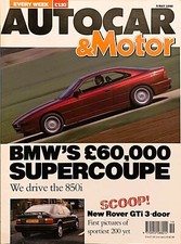 AUTOCAR MAGAZINE 09-MAY-90 -