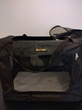 FEANDREA Dog Carrier Folding Fabric Pet Carrier Black Size Medium Good Used
