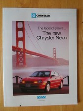 CHRYSLER NEON orig 1996 UK Mkt Publicity Brochure - inc Viper GTS-R Prowler