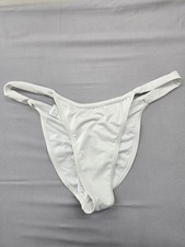 Bershka Women's White Thong