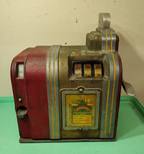 1938 Art Deco O.D. Jennings & Co Cigarette 1 cent Trade Stimulator Slot Machine