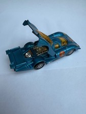 Corgi Toys Porsche 917 car Whizzwheels 1970’s Diecast Model, metallic blue.