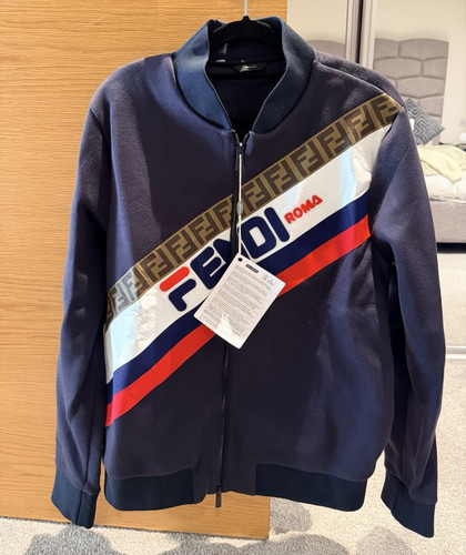 Fendi roma navy - navy, logo