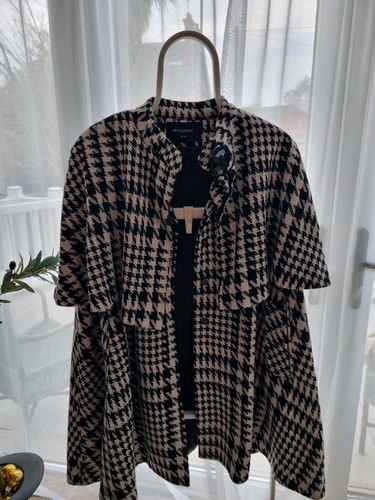 Primark dogtooth cape - dogtooth, poncho