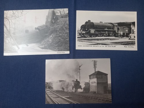 Railway postcards black - , and