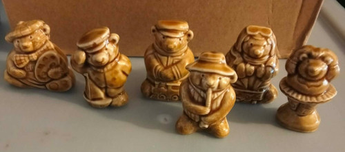Set wade pottery bear - of, 6