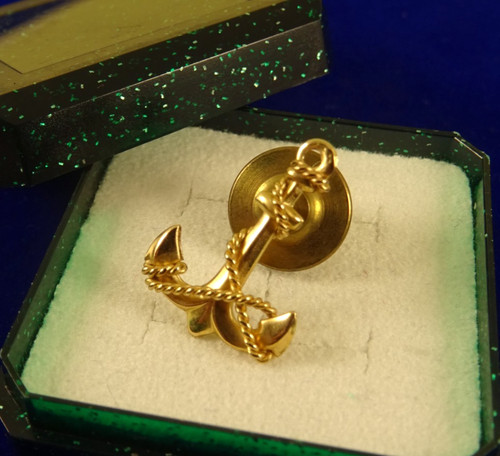 Vintage 9ct gold anchor rope - vintage, &