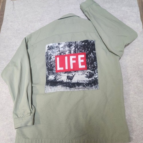 Zara men canvas green - green, jacket