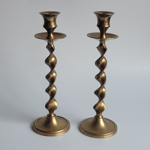 Vintage brass barley twist - brass,