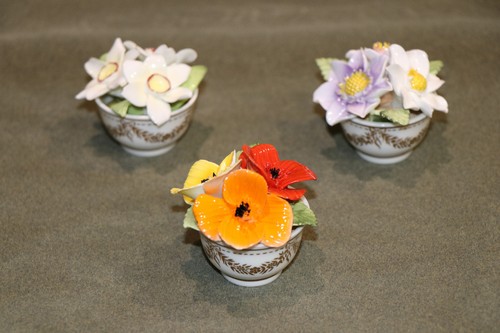 Coalport miniature posy pots