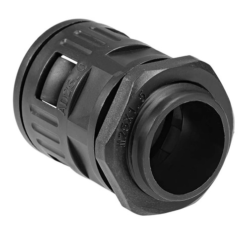Black corrugated conduit 25mm - black,