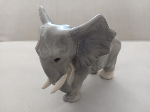 Ceramic elephant figurine - elephant,