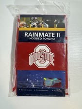 OSU Ohio State University RAINMATE II Hooded Poncho Raincoat Licensed Product