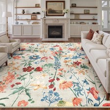 HUGEAR Washable Flower Area