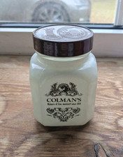 COLMAN'S Screw Top Glass Jar/Storage Pot- The Mustard Shop Norwich Advertising 