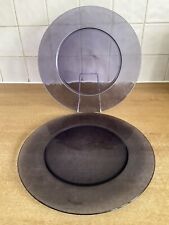 Portmeirion Dusk - 2 x 30.5 cm Glass Charger Plates 