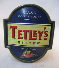 Tetley's Bitter Beer - Pump Clip - Man Cave Display - Vintage Breweriana