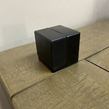 Cube Matt Black Floor Mounted Door stop 40mm