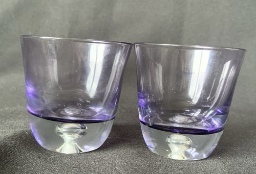 Vintage hand blown purple - hand,