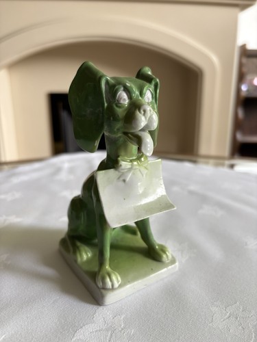 Antique german porcelain dog - antique,