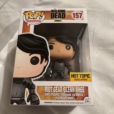 Walking Dead Riot Gear Glenn Rhee #157 Funko Pop! Vaulted HOT TOPIC