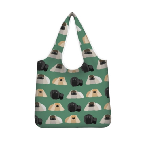 Pekingese dog foldable tote - foldable,