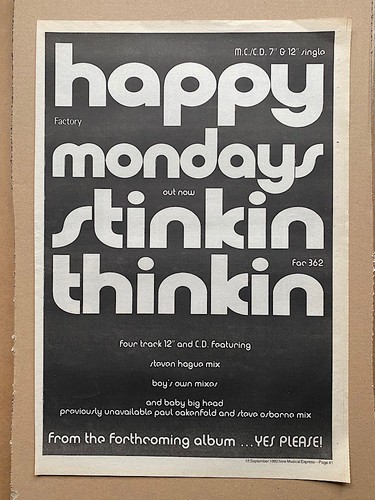 Happy mondays stinkin - happy, thinkin