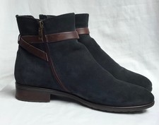 WOMEN’S GENUINE ARA LUFTPOLSTER SUEDE LEATHER FLAT BOOTS - WARM LINED - SIZE 9